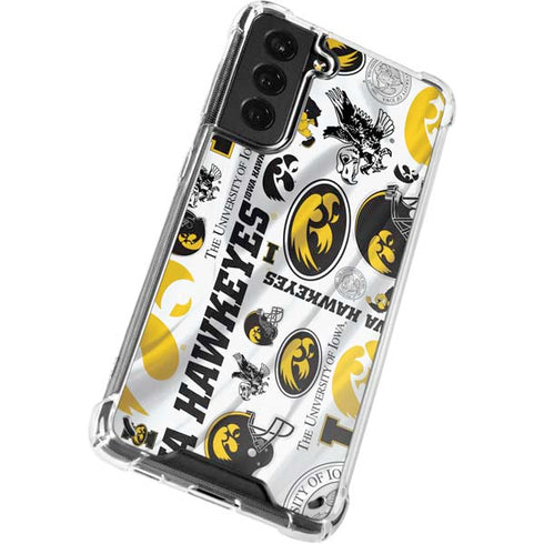 University of Iowa Hawkeyes Pattern Galaxy S21 5G Clear Case