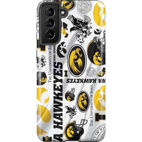 University of Iowa Hawkeyes Pattern Galaxy S21 FE Pro Case