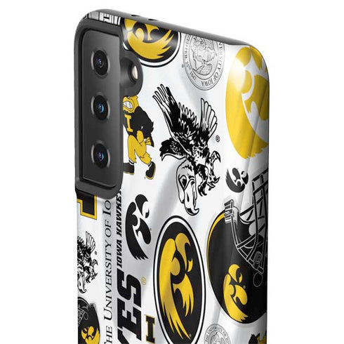 University of Iowa Hawkeyes Pattern Galaxy S21 Plus 5G Pro Case