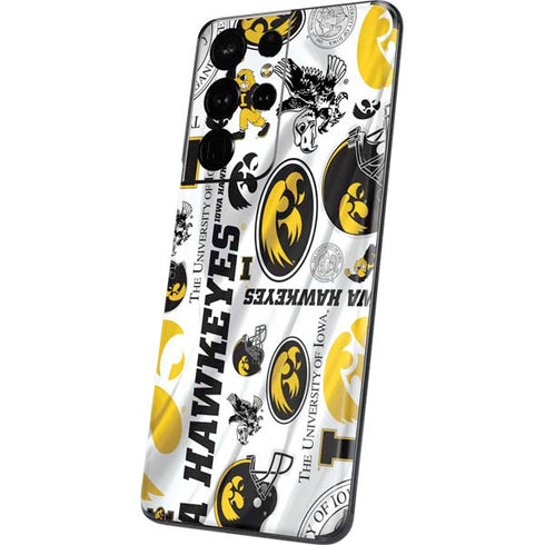 University of Iowa Hawkeyes Pattern Galaxy S21 Ultra 5G Skin