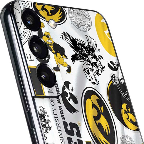 University of Iowa Hawkeyes Pattern Galaxy S22 Plus Skin
