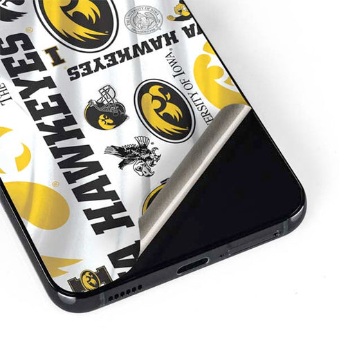 University of Iowa Hawkeyes Pattern Galaxy S22 Plus Skin