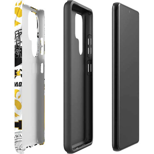 University of Iowa Hawkeyes Pattern Galaxy S22 Ultra Pro Case