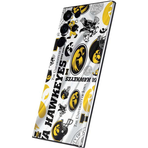 University of Iowa Hawkeyes Pattern Galaxy S22 Ultra Skin