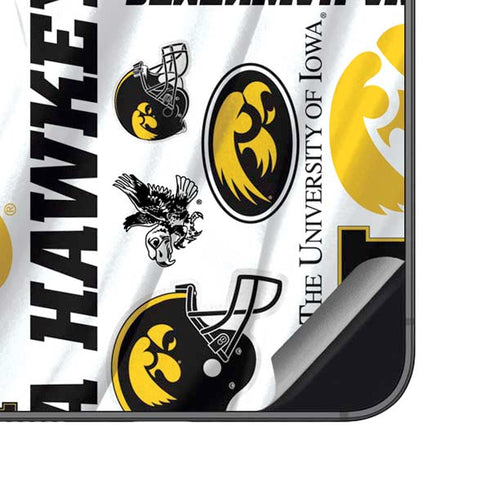 University of Iowa Hawkeyes Pattern Galaxy S23 FE Skin