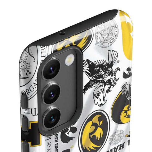University of Iowa Hawkeyes Pattern Galaxy S23 Plus Pro Case