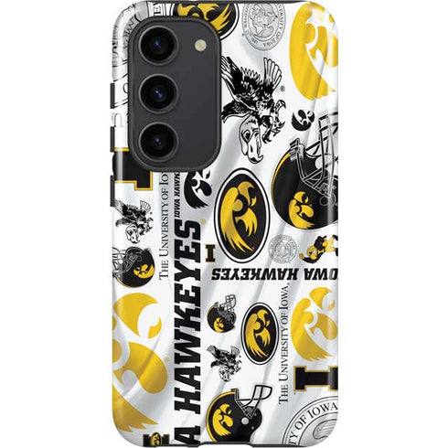 University of Iowa Hawkeyes Pattern Galaxy S23 Pro Case