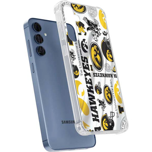 University of Iowa Hawkeyes Pattern Galaxy S24 Clear Case