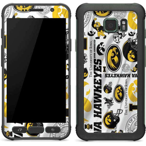 University of Iowa Hawkeyes Pattern Galaxy S7 Active Skin