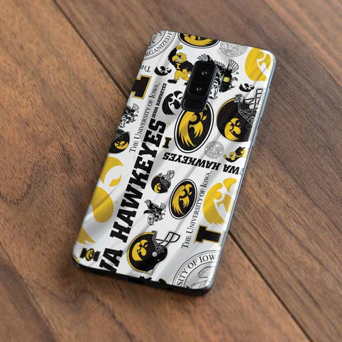 University of Iowa Hawkeyes Pattern Galaxy S9 Plus Skin