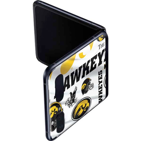 University of Iowa Hawkeyes Pattern Galaxy Z Flip Skin