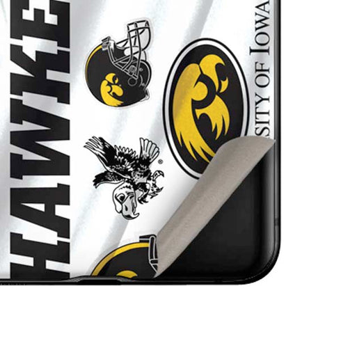 University of Iowa Hawkeyes Pattern Galaxy Z Flip Skin