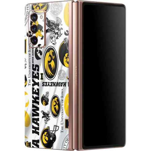 University of Iowa Hawkeyes Pattern Galaxy Z Fold2 5G Skin