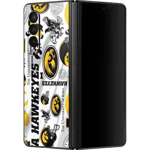 University of Iowa Hawkeyes Pattern Galaxy Z Fold3 5G Skin