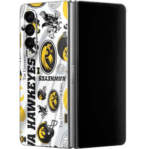University of Iowa Hawkeyes Pattern Galaxy Z Fold4 5G Skin