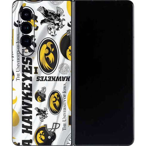 University of Iowa Hawkeyes Pattern Galaxy Z Fold4 5G Skin