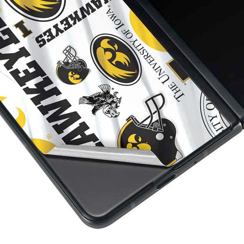 University of Iowa Hawkeyes Pattern Galaxy Z Fold4 5G Skin