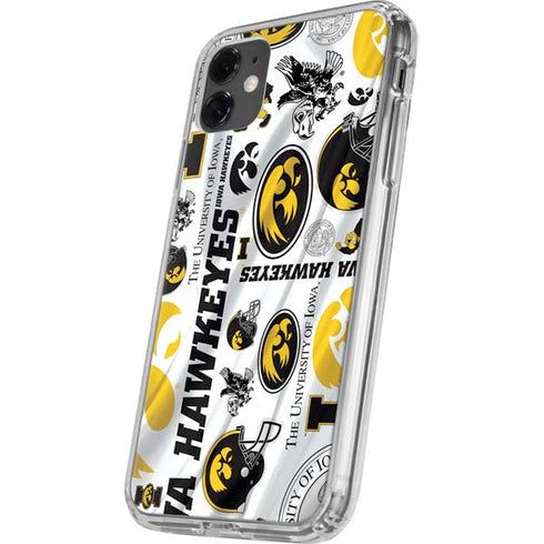 University of Iowa Hawkeyes Pattern iPhone 11 Clear Case