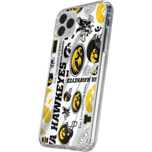 University of Iowa Hawkeyes Pattern iPhone 11 Pro Clear Case