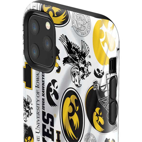 University of Iowa Hawkeyes Pattern iPhone 11 Pro Max Impact Case