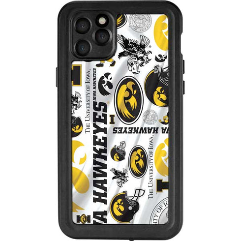 University of Iowa Hawkeyes Pattern iPhone 11 Pro Max Waterproof Case
