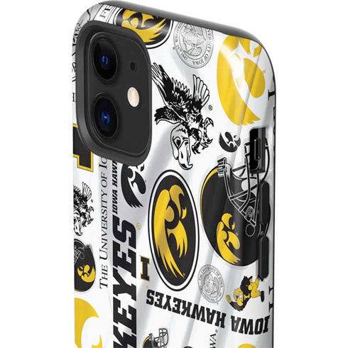 University of Iowa Hawkeyes Pattern iPhone 12 Impact Case