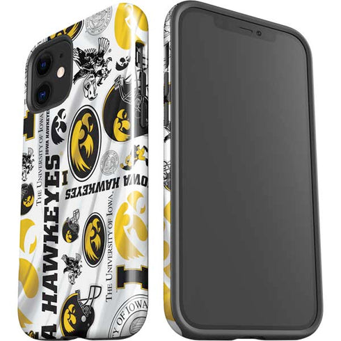 University of Iowa Hawkeyes Pattern iPhone 12 Impact Case
