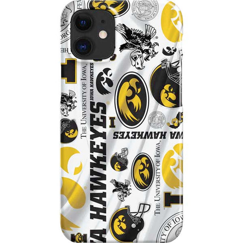 University of Iowa Hawkeyes Pattern iPhone 12 Mini Lite Case
