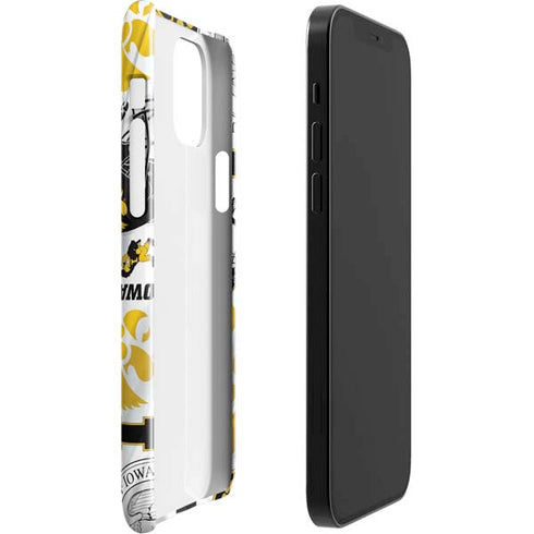 University of Iowa Hawkeyes Pattern iPhone 12 Mini Lite Case