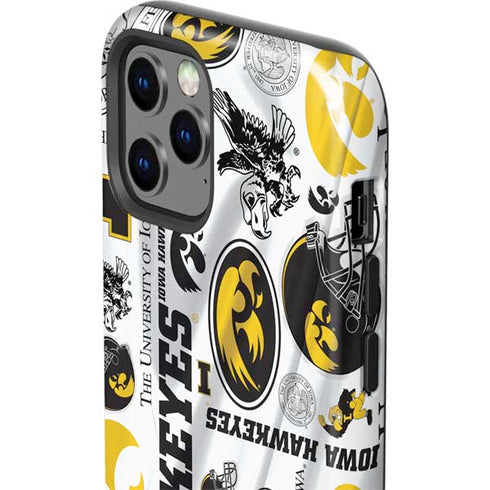 University of Iowa Hawkeyes Pattern iPhone 12 Pro Impact Case
