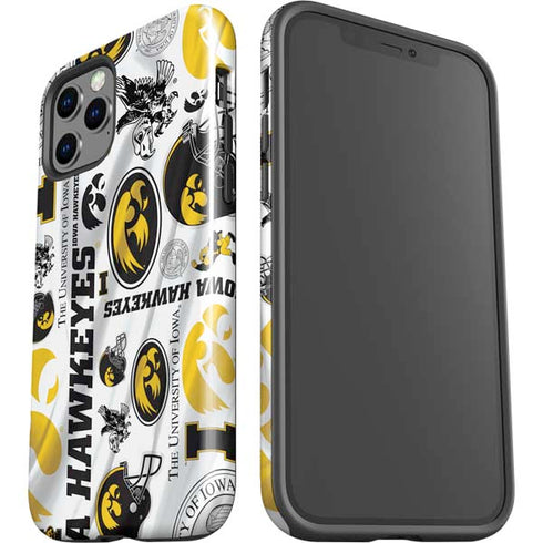 University of Iowa Hawkeyes Pattern iPhone 12 Pro Impact Case