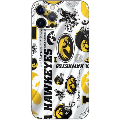 University of Iowa Hawkeyes Pattern iPhone 12 Pro Max Skin