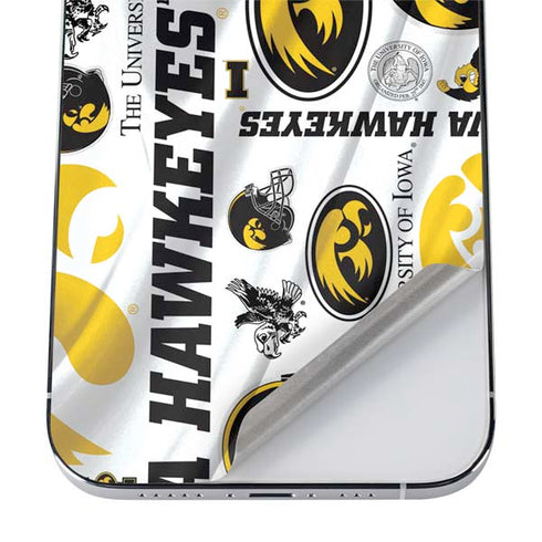 University of Iowa Hawkeyes Pattern iPhone 12 Pro Max Skin
