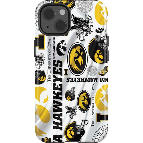 University of Iowa Hawkeyes Pattern iPhone 13 Impact Case