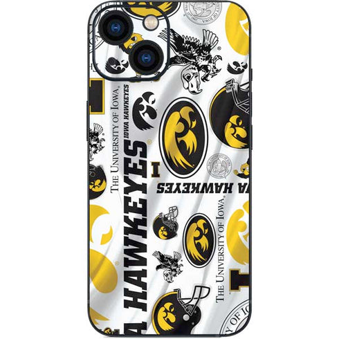University of Iowa Hawkeyes Pattern iPhone 13 Mini Skin