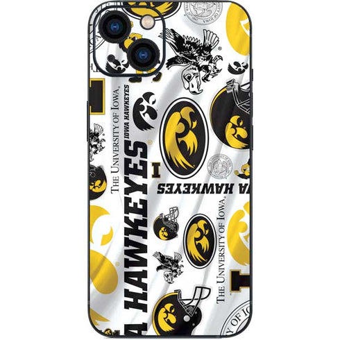 University of Iowa Hawkeyes Pattern iPhone 13 Skin