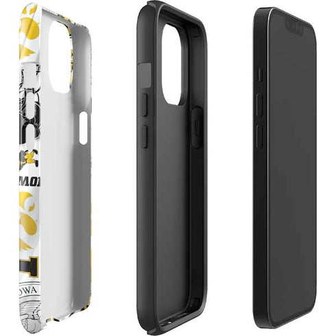 University of Iowa Hawkeyes Pattern iPhone 14 Plus Impact Case