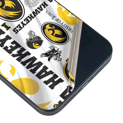 University of Iowa Hawkeyes Pattern iPhone 14 Plus Skin
