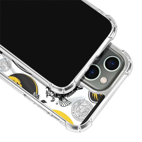 University of Iowa Hawkeyes Pattern iPhone 14 Pro Max Clear Case