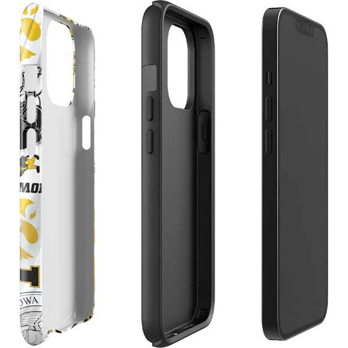 University of Iowa Hawkeyes Pattern iPhone 15 Pro Max Impact Case