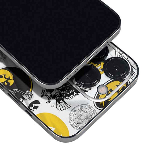 University of Iowa Hawkeyes Pattern iPhone 14 Pro Max Skin