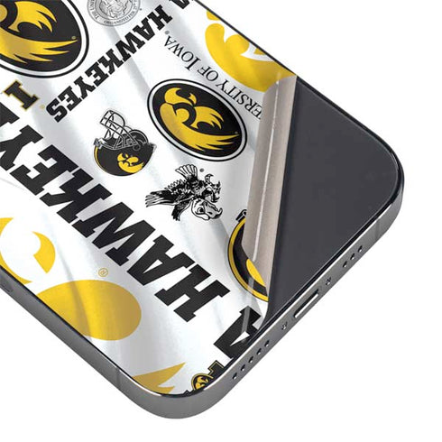 University of Iowa Hawkeyes Pattern iPhone 14 Pro Skin