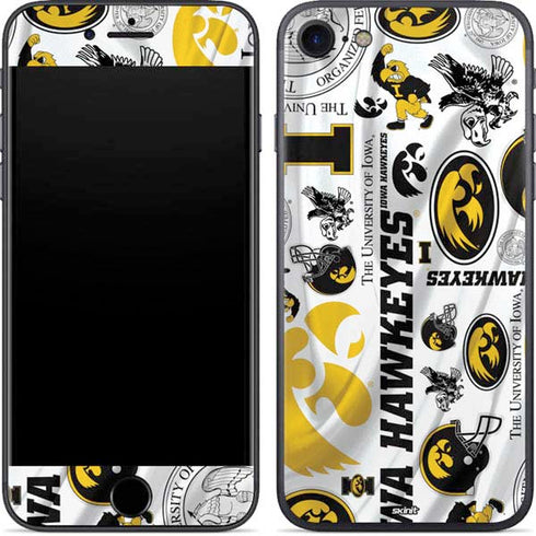 University of Iowa Hawkeyes Pattern iPhone 7 Skin