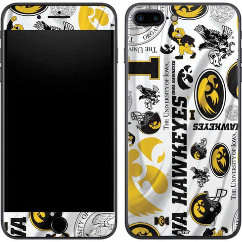 University of Iowa Hawkeyes Pattern iPhone 8 Plus Skin