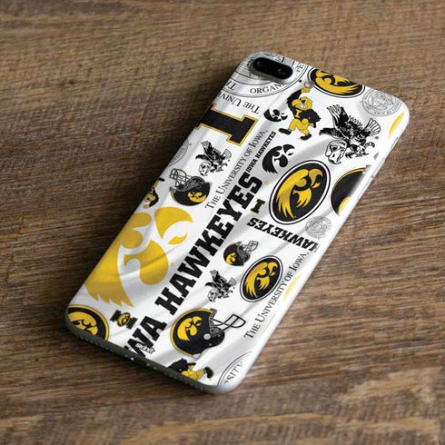 University of Iowa Hawkeyes Pattern iPhone 8 Plus Skin