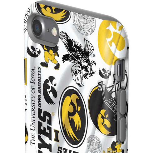 University of Iowa Hawkeyes Pattern iPhone SE (2nd & 3rd Gen) Pro Case