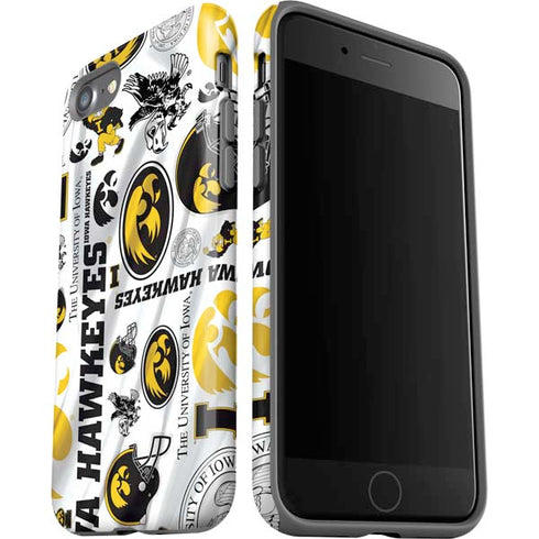 University of Iowa Hawkeyes Pattern iPhone SE (2nd & 3rd Gen) Pro Case