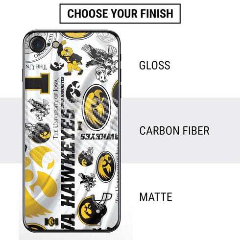 University of Iowa Hawkeyes Pattern iPhone SE (2nd & 3rd Gen) Skin