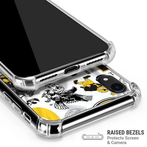 University of Iowa Hawkeyes Pattern iPhone XR Clear Case