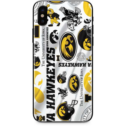 University of Iowa Hawkeyes Pattern iPhone XS Max Skin